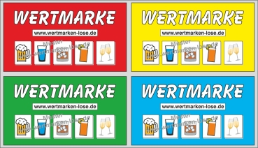 1000 Wertmarken "All in one" - COLOR -